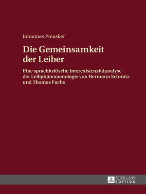 cover image of Die Gemeinsamkeit der Leiber